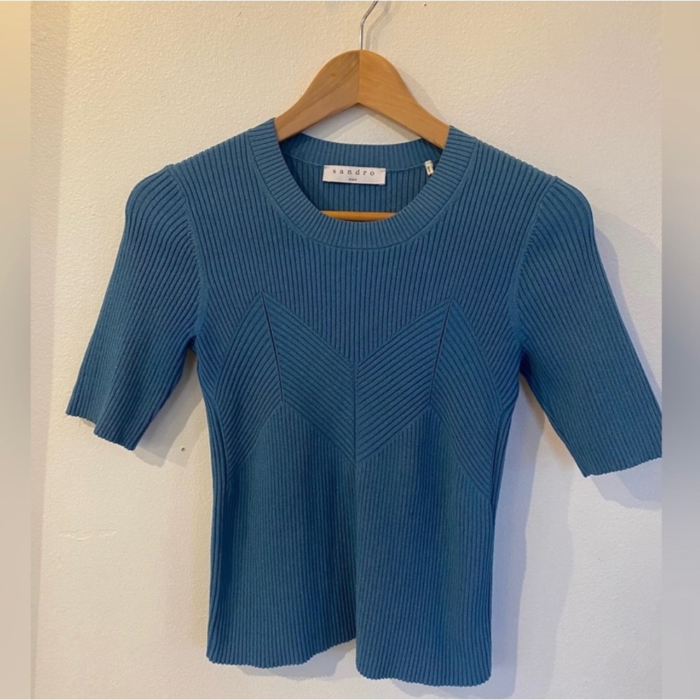 SOLD Sandro Stretch Knit Top